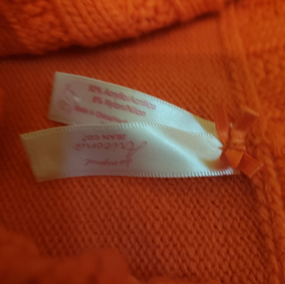 Preowned Orange Crop Button Sweater size Large - Picture 7 of 7